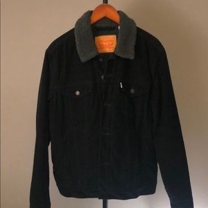 Levi’s Corduroy Black Sherpa jacket in Medium